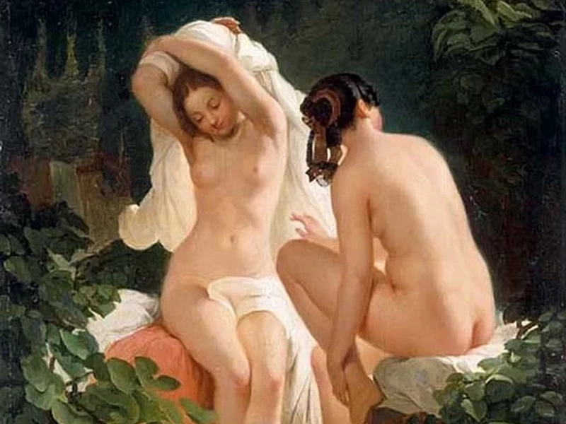 1799-August Riedel - Ragazze che fanno il bagno - Alte Nationalgalerie, Berlino
